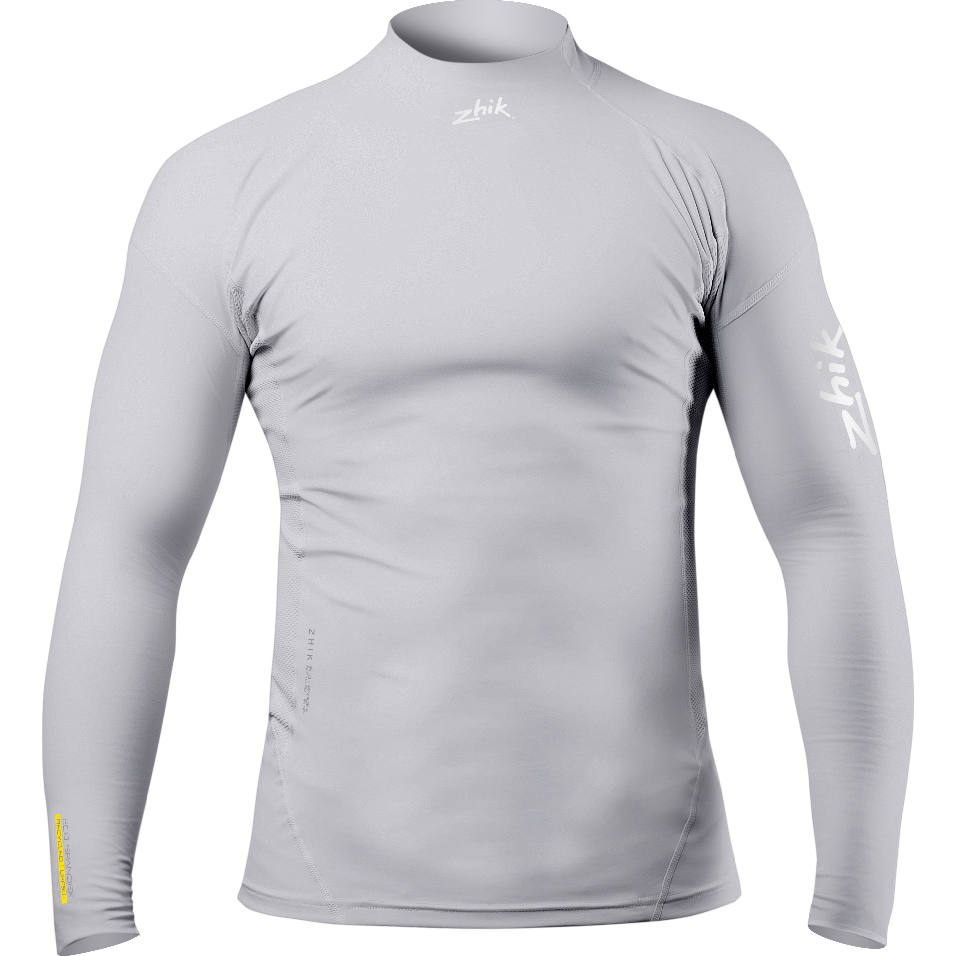 2026 Zhik Männer Eco UPF50+ Spandex Long Sleeve Rash Guard DTP-0063 - Platinum